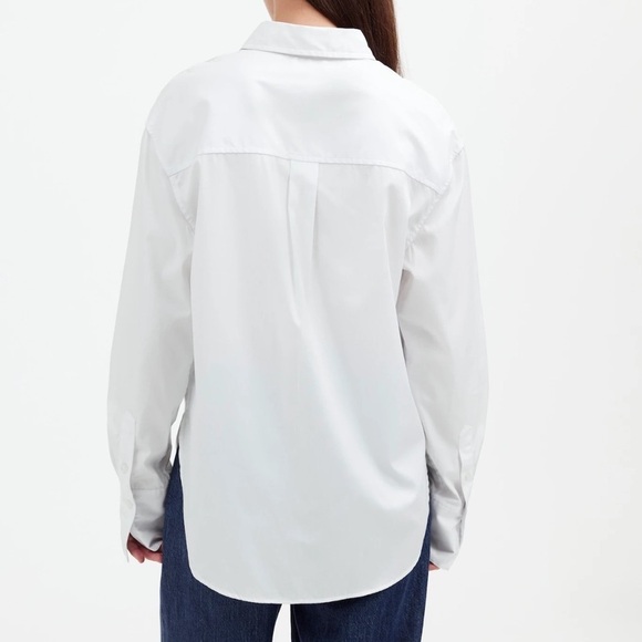 Madewell Relaxed Button-Up Shirt in Eyelet White size S NWT NS331 - Picture 3 of 13